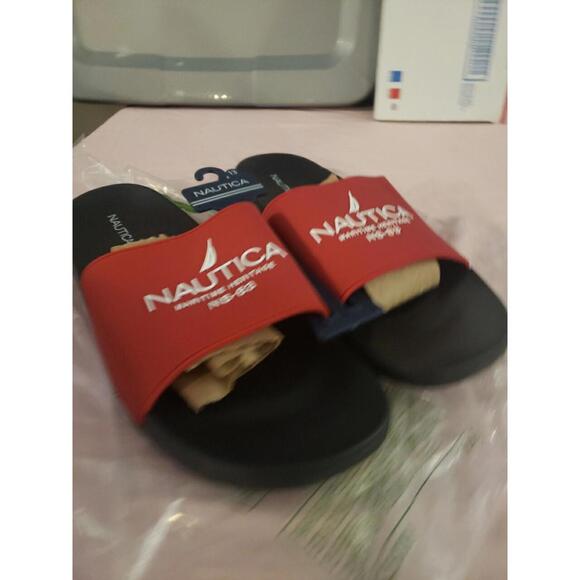 Nautica Men's Size 13 Athletic PORTER Slide Comfort Sandal Shower Slippers #00r - Picture 3 of 16